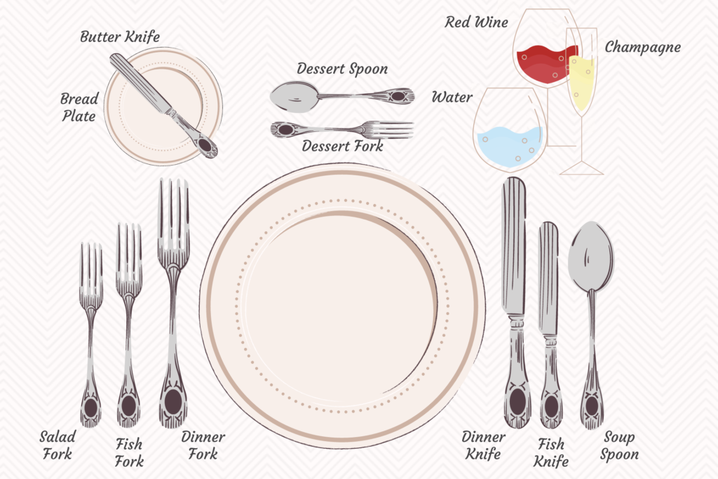 formal eating utensils