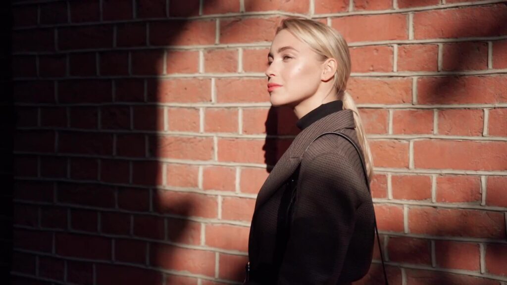 polished and confidant woman with good posture